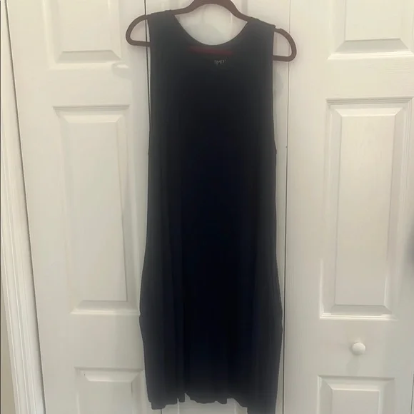 time and tru black dress Mat Dress By Time And Tru In Striped Pattern, Size:L main image 1